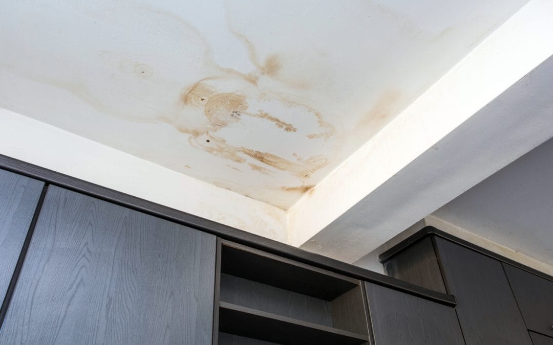 water dameged ceiling roof and stain on ceiling