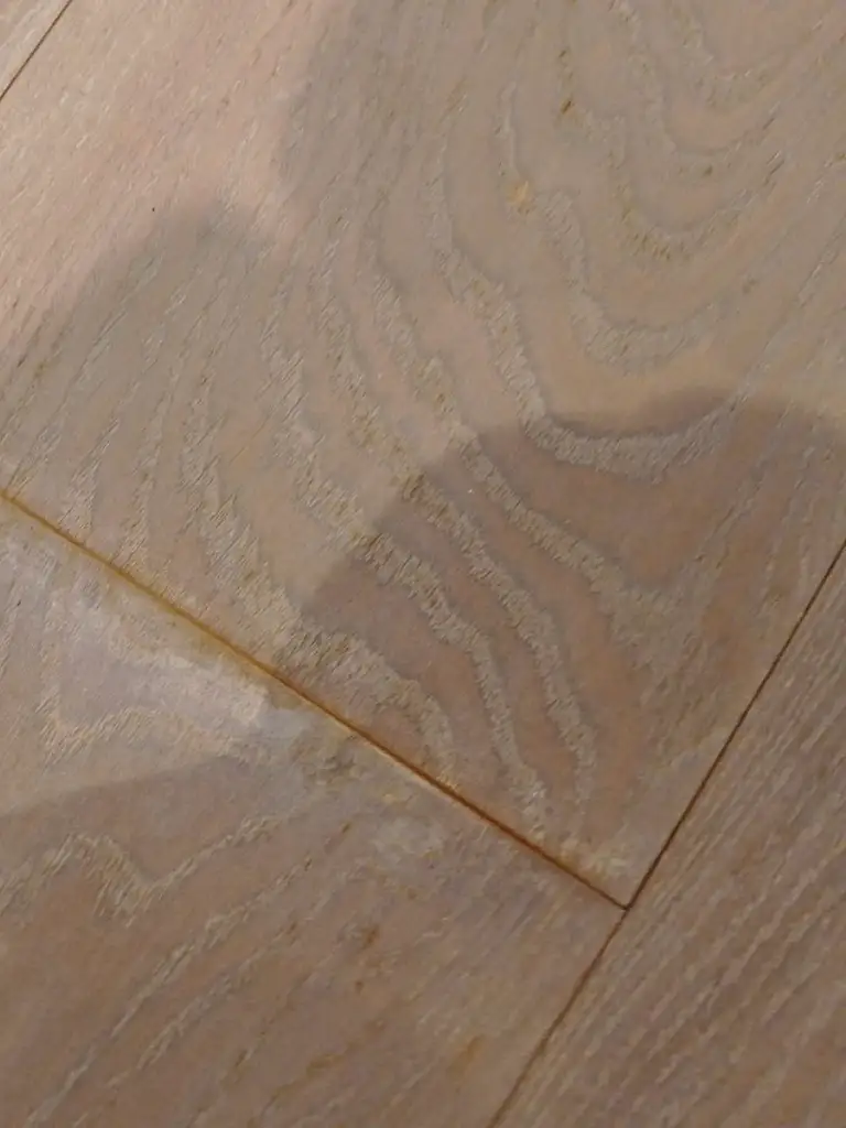 Floor damage from water leak