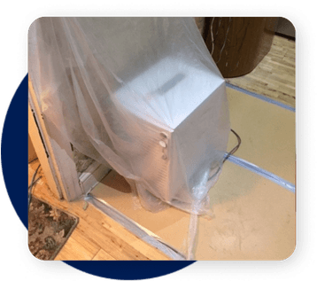 structural drying taking place